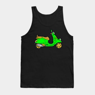 Green Scooter Tank Top